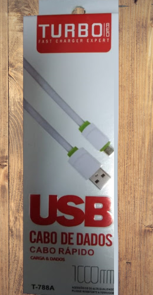  - Cabos  - branco - Central - unidade    Cod. CABO DE DADOS T-788A